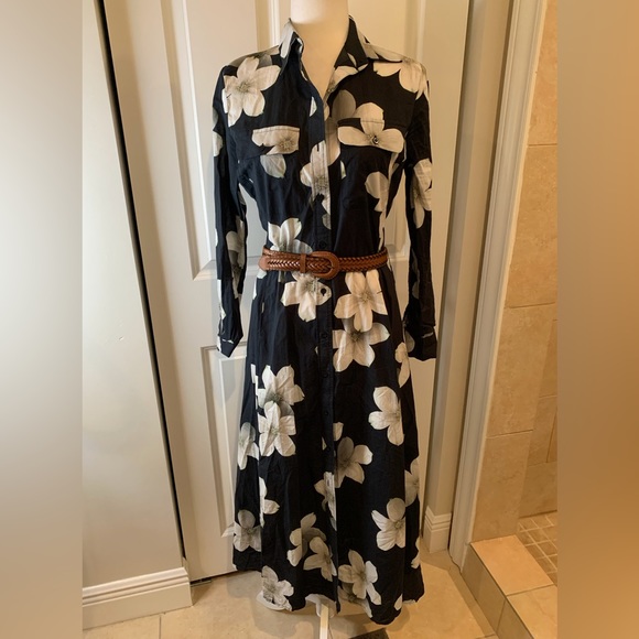 Lauren Ralph Lauren Dresses & Skirts - Lauren Ralph Lauren Long Sleeves Floral Cotton Maxi Shirtdress 👗
